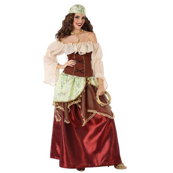 Disfraz Medieval de Zingara para Mujer Disfraz Medieval de Zingara para Mujer