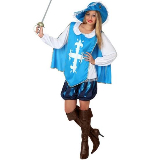 Disfraz Mosquetera Azul para adulta Disfraz Mosquetera Azul para adulta