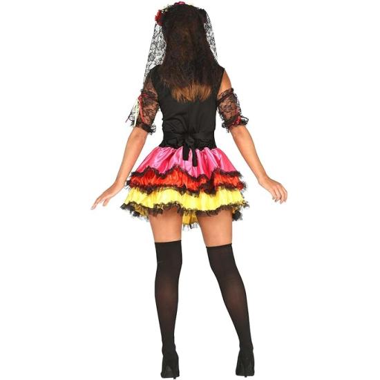 Disfraz Mujer Catrina Sexy Colorida Lady Muerte Mexicana Disfraz Mujer Catrina Sexy Colorida Lady Muerte Mexicana