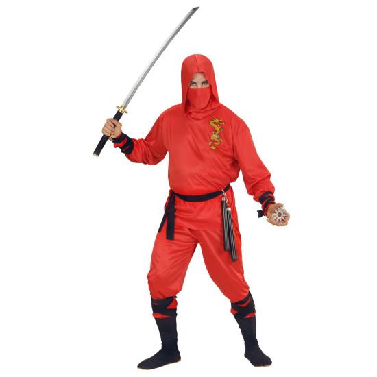 Disfraz Ninja Master Rojo para adulto Disfraz Ninja Master Rojo para adulto