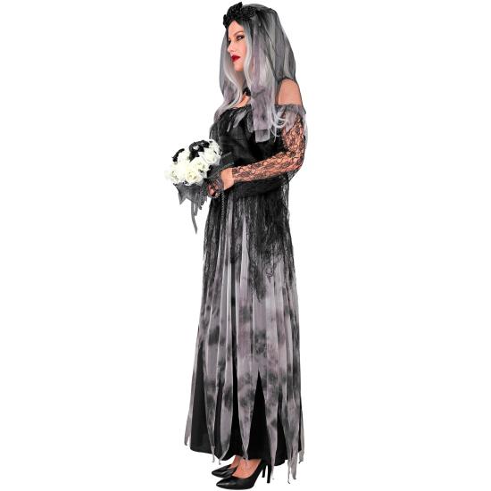 Disfraz “Novia Muerta” para mujer – vestido largo con velo Disfraz “Novia Muerta” para mujer – vestido largo con velo