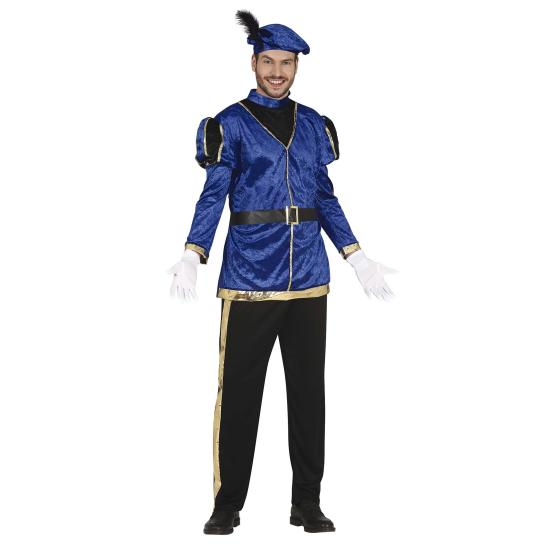 Disfraz Paje Azul Navidad para adultos Disfraz Paje Azul Navidad para adultos