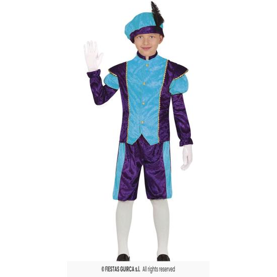 Disfraz Paje Navideño Azul infantil Disfraz Paje Navideño Azul infantil