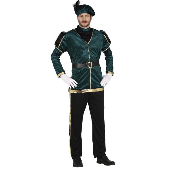 Disfraz Paje Verde Navidad para adultos Disfraz Paje Verde Navidad para adultos