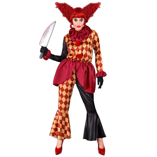 Disfraz Payaso de Terror para Mujer – Chaqueta, Gorguera y Pantalones Disfraz Payaso de Terror para Mujer – Chaqueta, Gorguera y Pantalones