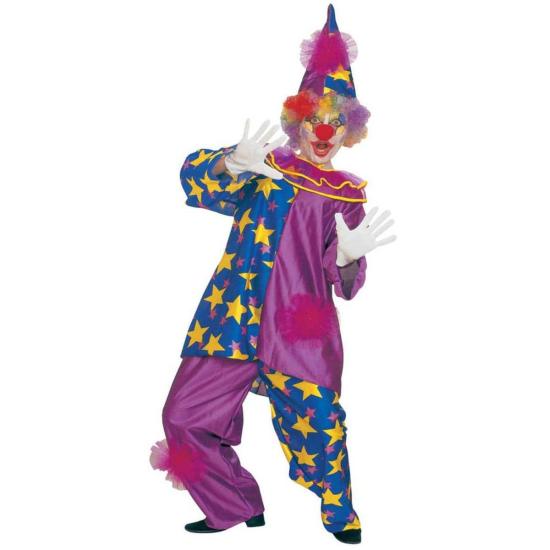 Disfraz Payaso Estrellado para Adulto Disfraz Payaso Estrellado para Adulto