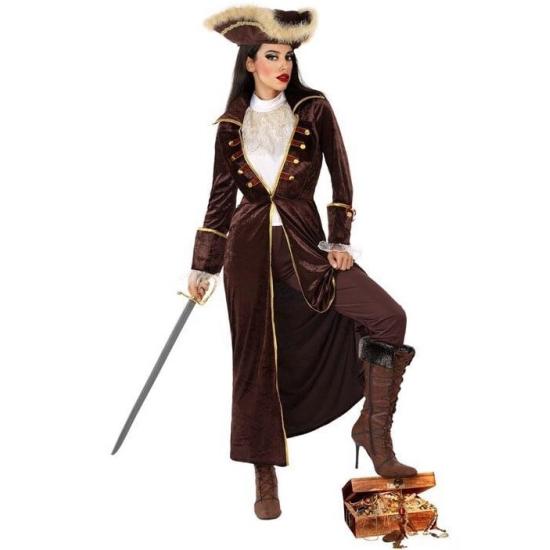 Disfraz Pirata Marrón para Mujer Disfraz Pirata Marrón para Mujer