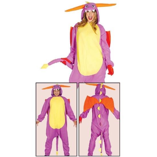 Disfraz Dragón  Morado Talla única adulto unisex Disfraz Dragón  Morado Talla única adulto unisex