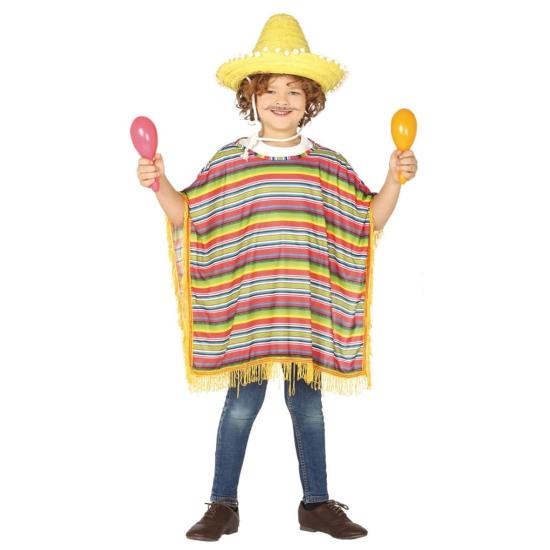 Disfraz Poncho Mexicano talla infantil Disfraz Poncho Mexicano talla infantil