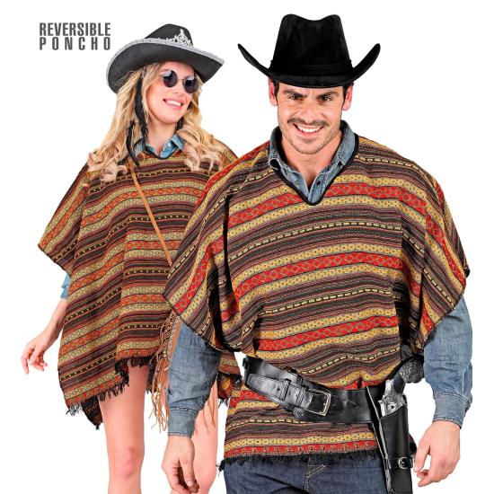 Disfraz Poncho Reversible 100x75 cm Disfraz Poncho Reversible 100x75 cm