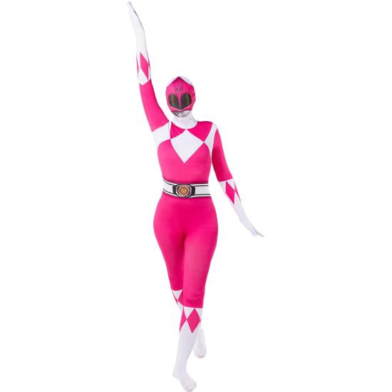 Disfraz Power Ranger rosa segunda piel Disfraz Power Ranger rosa segunda piel