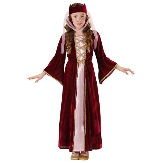 Disfraz Reina Medieval Lujo para Niña Disfraz Reina Medieval Lujo para Niña