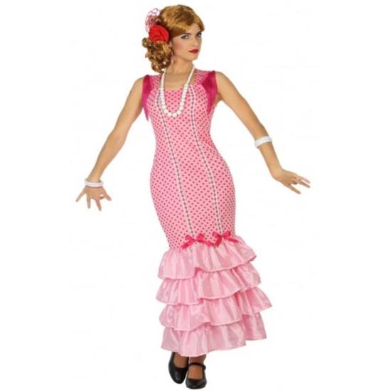 Disfraz Sevilla Rosa con Lunares para Mujer Disfraz Sevilla Rosa con Lunares para Mujer