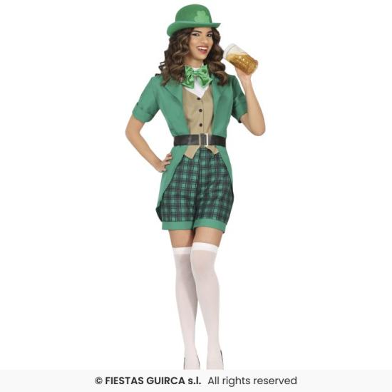 Disfraz Sexy Señorita San Patricio Vestido para Mujer Disfraz Sexy Señorita San Patricio Vestido para Mujer
