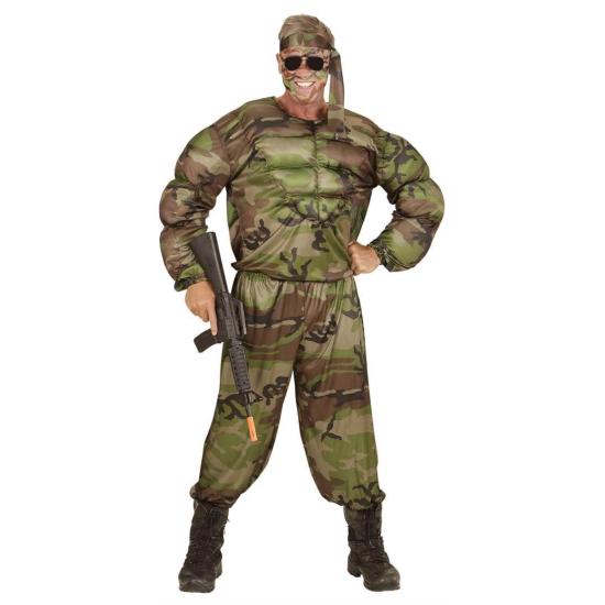 Disfraz Solldado Jhony Rambo para adulto Disfraz Solldado Jhony Rambo para adulto