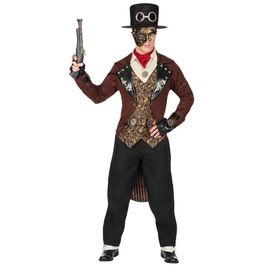 Disfraz Steampunk Sr del Tiempo  adulto Disfraz Steampunk Sr del Tiempo  adulto