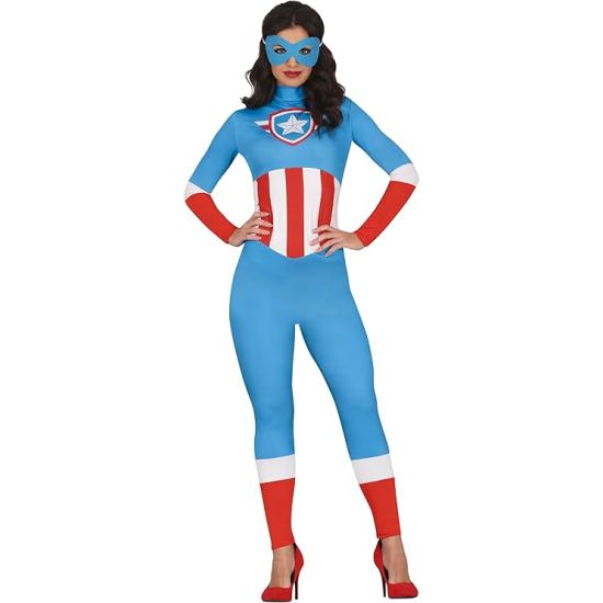 Disfraz  Superheroína Capitán América adulta Disfraz  Superheroína Capitán América adulta
