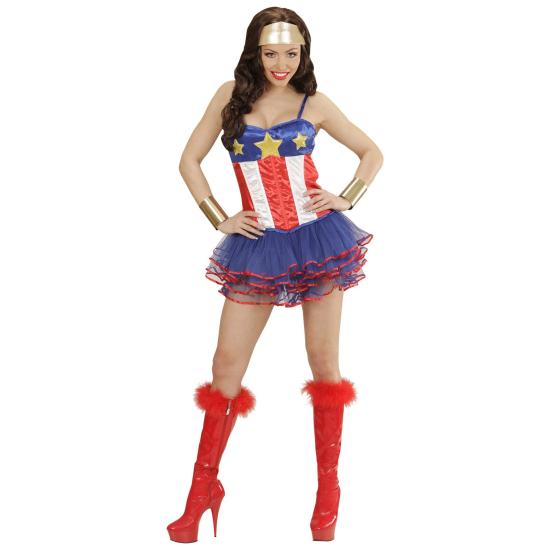 Disfraz Superheroína Capitán América super Sexy Disfraz Superheroína Capitán América super Sexy