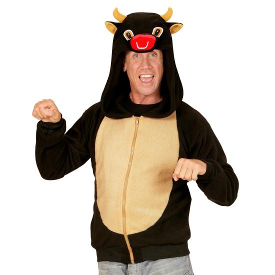 Disfraz Toro, Sudadera con Capucha, Negro, Disfraz Toro, Sudadera con Capucha, Negro,