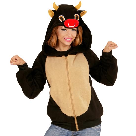 Disfraz Toro, Sudadera con Capucha, Negro, Disfraz Toro, Sudadera con Capucha, Negro,