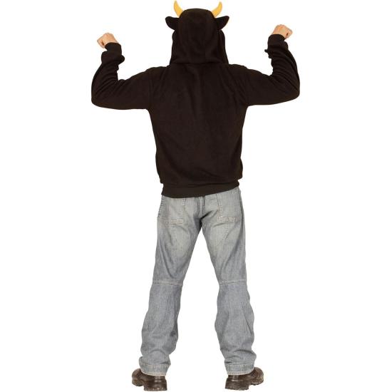 Disfraz Toro, Sudadera con Capucha, Negro, Disfraz Toro, Sudadera con Capucha, Negro,