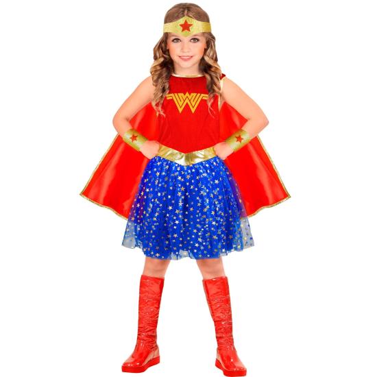 Disfraz Wonder Girl para Niña – Incluye Capa, Diadema, Vestido y Muñequeras | Traje de Superhéroe Infantil Disfraz Wonder Girl para Niña – Incluye Capa, Diadema, Vestido y Muñequeras | Traje de Superhéroe Infantil