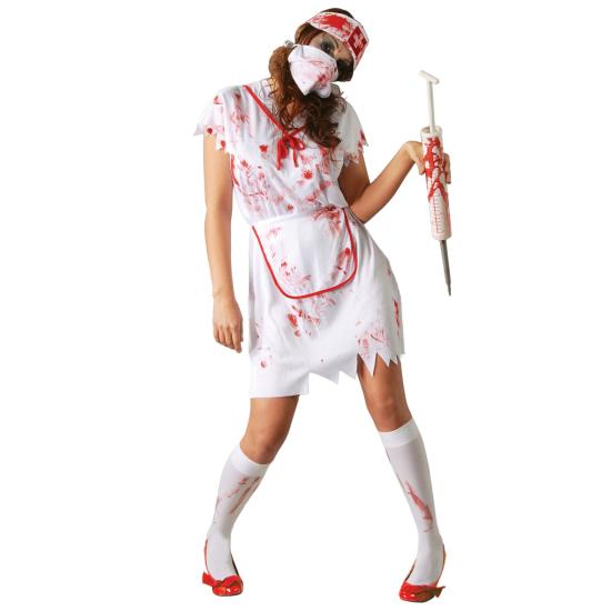 Disfraz Halloween enfermera zombie talla  42-44 Disfraz Halloween enfermera zombie talla  42-44