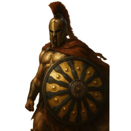 Escudo Espartano 45 cm - Accesorio de Guerreros Griegos y Vikingos para Disfraces Escudo Espartano 45 cm - Accesorio de Guerreros Griegos y Vikingos para Disfraces