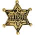 Estrella del Sheriff – Insignia de Metal Dorado con Broche Estrella del Sheriff – Insignia de Metal Dorado con Broche