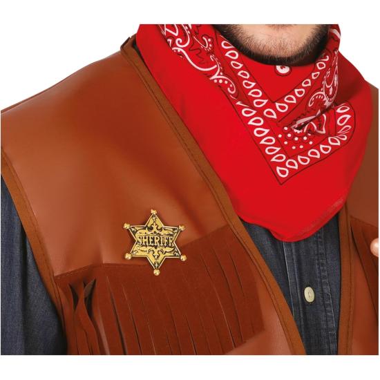 Estrella del Sheriff – Insignia de Metal Dorado con Broche Estrella del Sheriff – Insignia de Metal Dorado con Broche