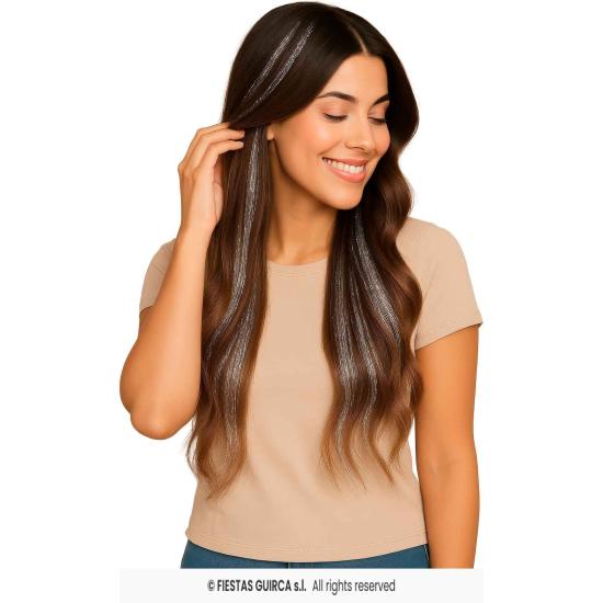 Extensiones de Pelo con Brillos - Fiestas Guirca Extensiones de Pelo con Brillos - Fiestas Guirca