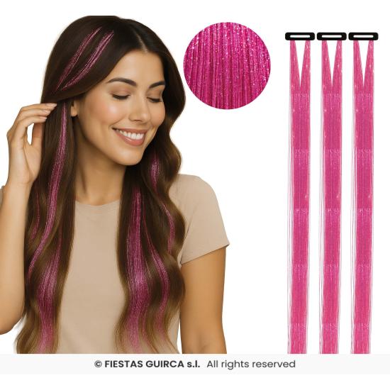 Extensiones de Pelo con Brillos - Fiestas Guirca Extensiones de Pelo con Brillos - Fiestas Guirca