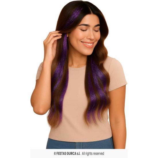 Extensiones de Pelo con Brillos - Fiestas Guirca Extensiones de Pelo con Brillos - Fiestas Guirca