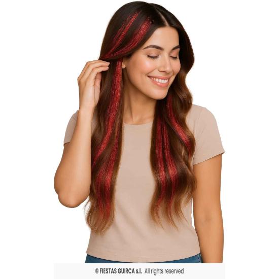 Extensiones de Pelo con Brillos - Fiestas Guirca Extensiones de Pelo con Brillos - Fiestas Guirca