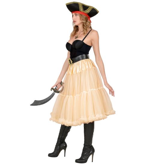 Falda Enagua Tul 65 cms color Crema Falda Enagua Tul 65 cms color Crema