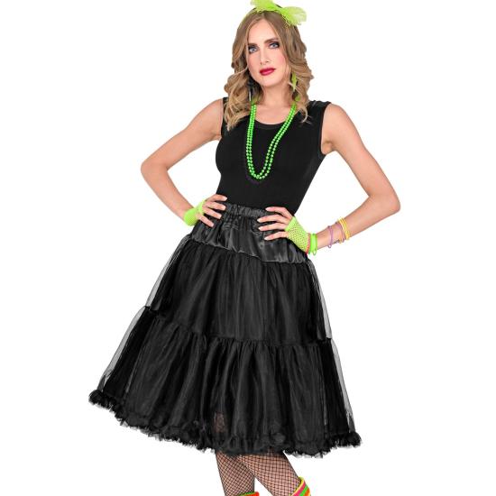 Falda Enagua Tul 65 cms color Negra Falda Enagua Tul 65 cms color Negra