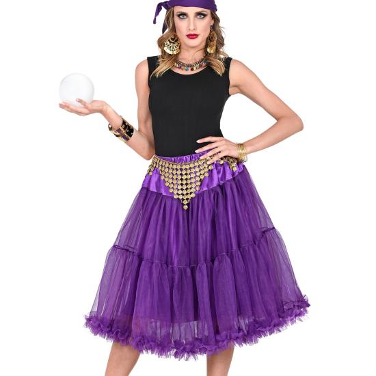 Falda Enagua Tul 65 cms en color Morado Falda Enagua Tul 65 cms en color Morado