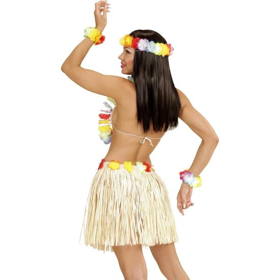 Falda larga hawaiana con top y accesorios. Falda larga hawaiana con top y accesorios.