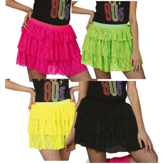 Faldas años 80 Neón Colores Faldas años 80 Neón Colores