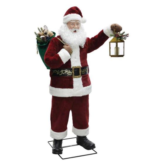 Figura animada de Papá Noel de lujo (1,8 m) Figura animada de Papá Noel de lujo (1,8 m)