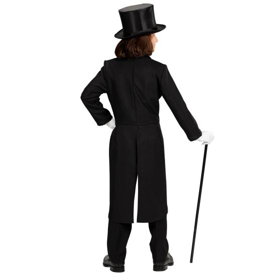 Frac Infantil Negro con Cuello en Raso – Traje de Espectáculo y Magia para Niños Frac Infantil Negro con Cuello en Raso – Traje de Espectáculo y Magia para Niños