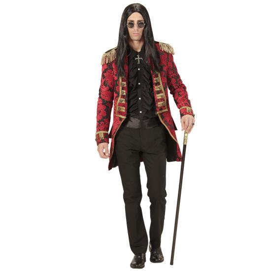 Frac Lujo Jacquard Rojo adulto