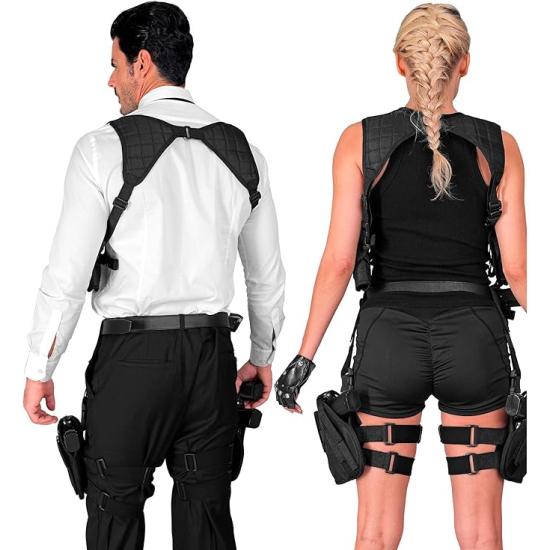 Funda táctica para disfraces de policía, SWAT, militares y agentes secretos Derecha o Izquierda Funda táctica para disfraces de policía, SWAT, militares y agentes secretos Derecha o Izquierda