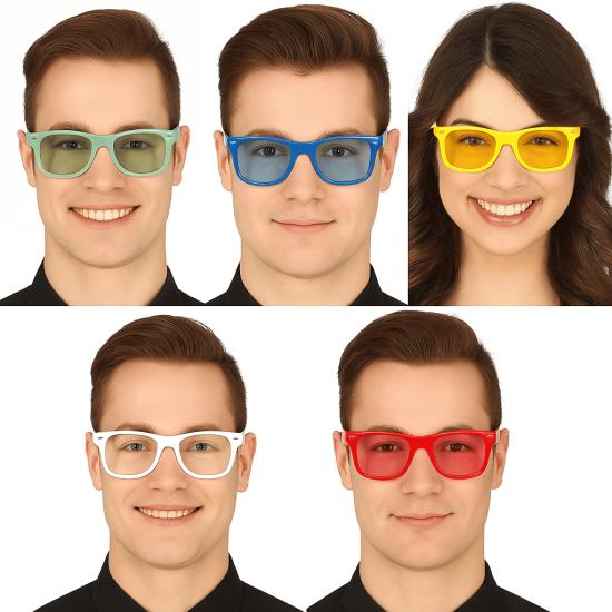 Gafas con cristales de color (5 colores distintos) Gafas con cristales de color (5 colores distintos)