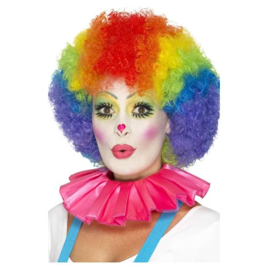 Gorguera Payaso Rosa para adulto Gorguera Payaso Rosa para adulto