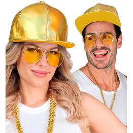 Gorra Holográfica Oro - Accesorio de Disfraz Moderno y Original