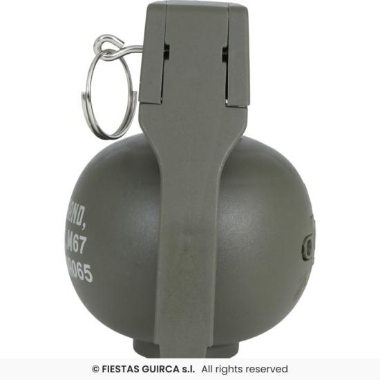 Granada con Luz y Sonido 10 cm – Accesorio Militar Realista para Disfraces de Soldado y Temáticas Bélicas Granada con Luz y Sonido 10 cm – Accesorio Militar Realista para Disfraces de Soldado y Temáticas Bélicas