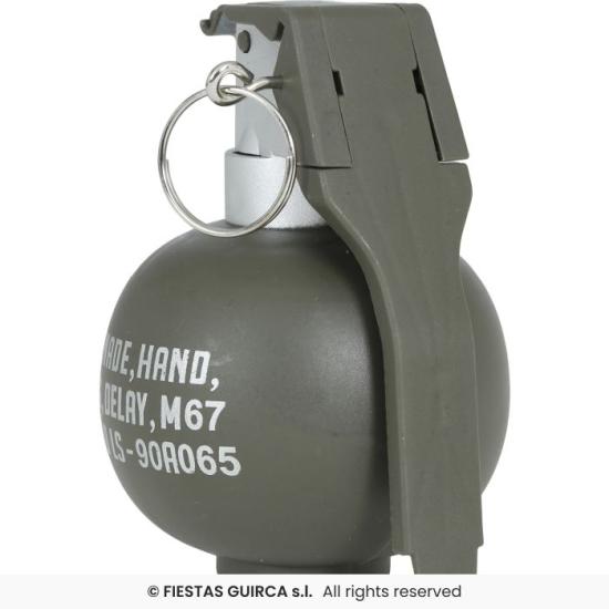 Granada con Luz y Sonido 10 cm – Accesorio Militar Realista para Disfraces de Soldado y Temáticas Bélicas Granada con Luz y Sonido 10 cm – Accesorio Militar Realista para Disfraces de Soldado y Temáticas Bélicas