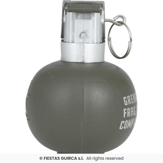 Granada con Luz y Sonido 10 cm – Accesorio Militar Realista para Disfraces de Soldado y Temáticas Bélicas Granada con Luz y Sonido 10 cm – Accesorio Militar Realista para Disfraces de Soldado y Temáticas Bélicas