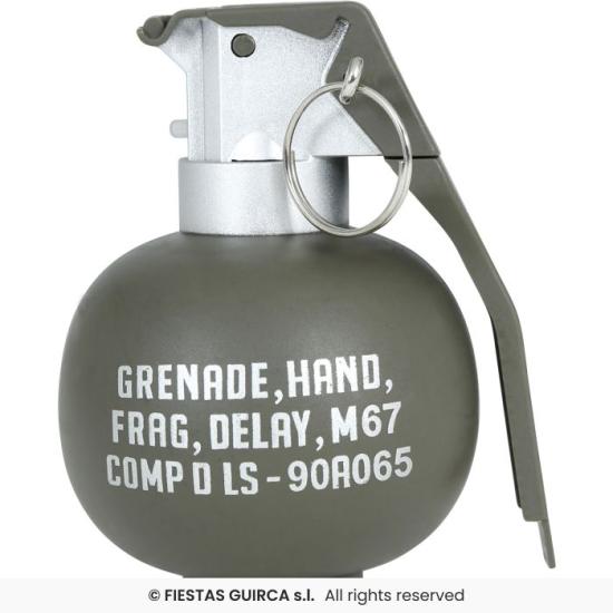 Granada con Luz y Sonido 10 cm – Accesorio Militar Realista para Disfraces de Soldado y Temáticas Bélicas Granada con Luz y Sonido 10 cm – Accesorio Militar Realista para Disfraces de Soldado y Temáticas Bélicas